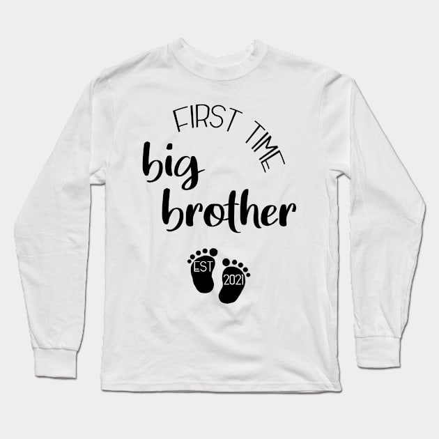 First time big brother Long Sleeve T-Shirt by Die Designwerkstatt